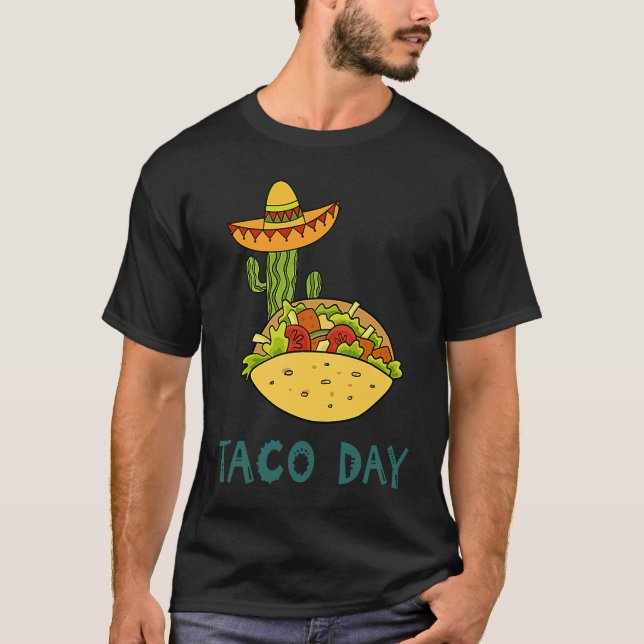 Cinco De Mayo Burritos  Mexico Tacos and Avocado   T-Shirt (Vorderseite)