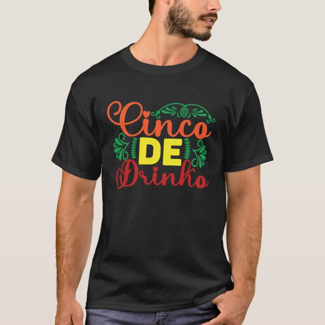 Cinco De Mayo Burritos  Mexico Tacos and Avocado   T-Shirt (Vorderseite)