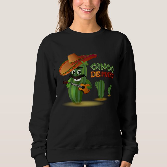 Cinco De Mayo Burritos  Mexiko Tacos und Avocado   Sweatshirt (Vorderseite)