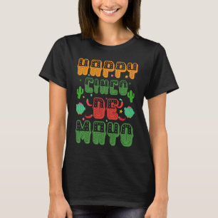 Cinco De Mayo Burritos Mexiko Tacos und Avocado T-Shirt
