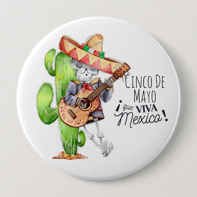 Cinco De Mayo Button (Vorderseite)
