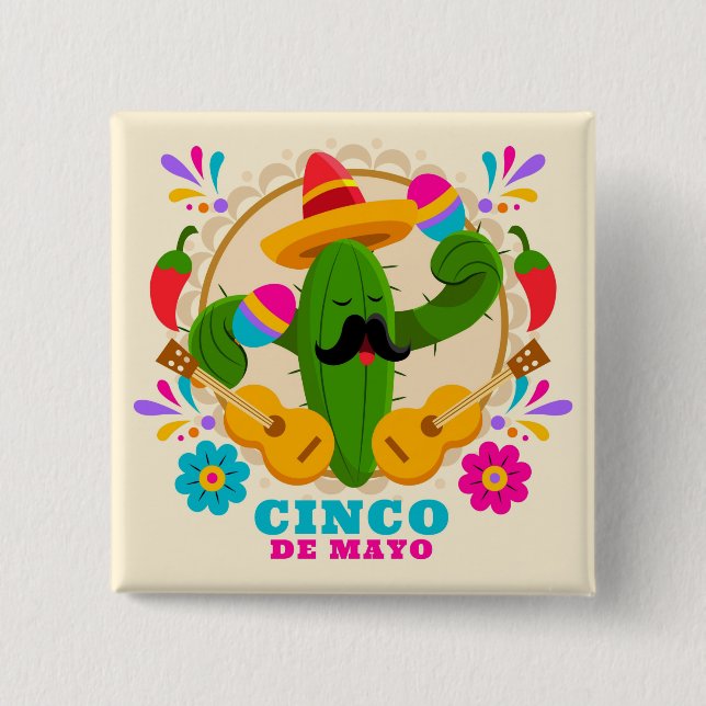 Cinco De Mayo Button (Vorderseite)