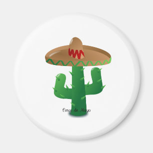 Cinco de Mayo cactus Magnet