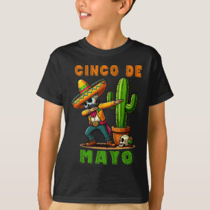 Cinco De Mayo Cactus Mexican Poncho Sombrero Hat B T-Shirt