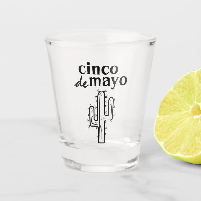 Cinco de Mayo Cactus Schnapsglas (Vorderseite)