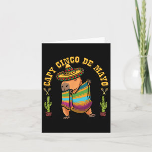Cinco De Mayo Capybyras Mexican Capybyra Kinder Mä Karte
