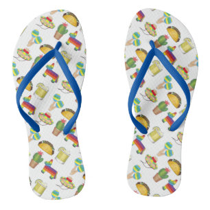 Cinco de Mayo Celebration Fiesta Party Print Flip Flops