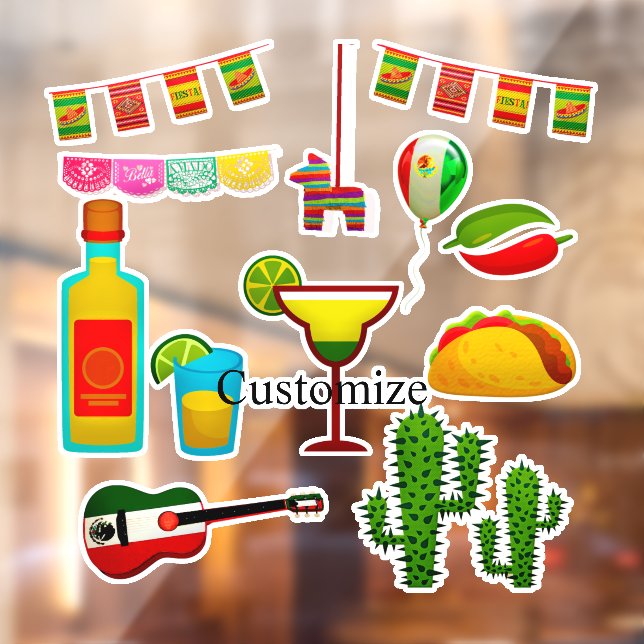 Cinco de Mayo Celebration Thunder_Cove  Fensteraufkleber (Blatt 2)