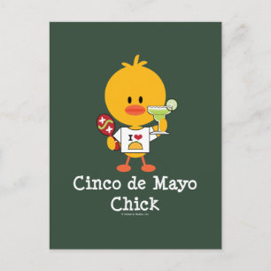Cinco de Mayo Chick Postcard Postkarte