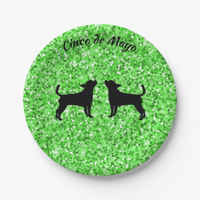 Cinco de Mayo Chihuahua Teller (Vorderseite)