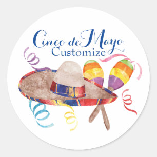 Cinco de Mayo Classic Round Sticker