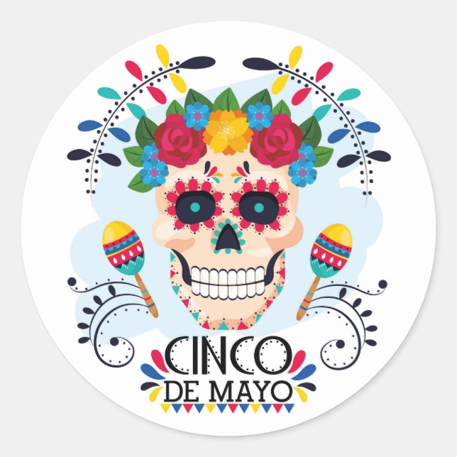 Cinco De Mayo Classic Round Sticker (Vorderseite)