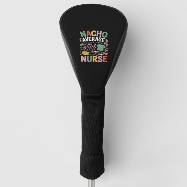 Cinco De Mayo Coquette Bow Nacho Average Nurse Nur Golf Headcover (Vorderseite)