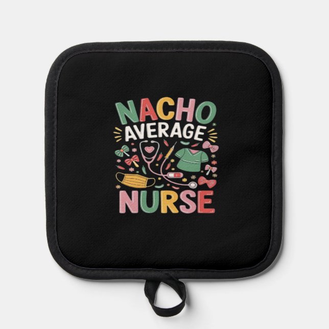 Cinco De Mayo Coquette Bow Nacho Average Nurse Nur Topflappen (Vorderseite)