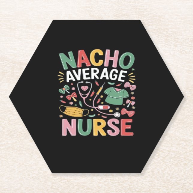 Cinco De Mayo Coquette Bow Nacho Average Nurse Nur Untersetzer (Vorderseite)