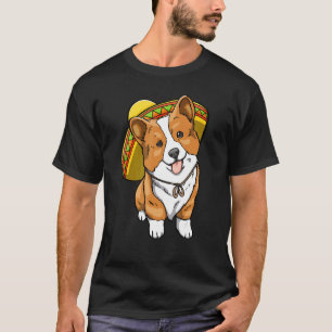 Cinco De Mayo Corgi Frauen Hundeliebe Mexikanische T-Shirt