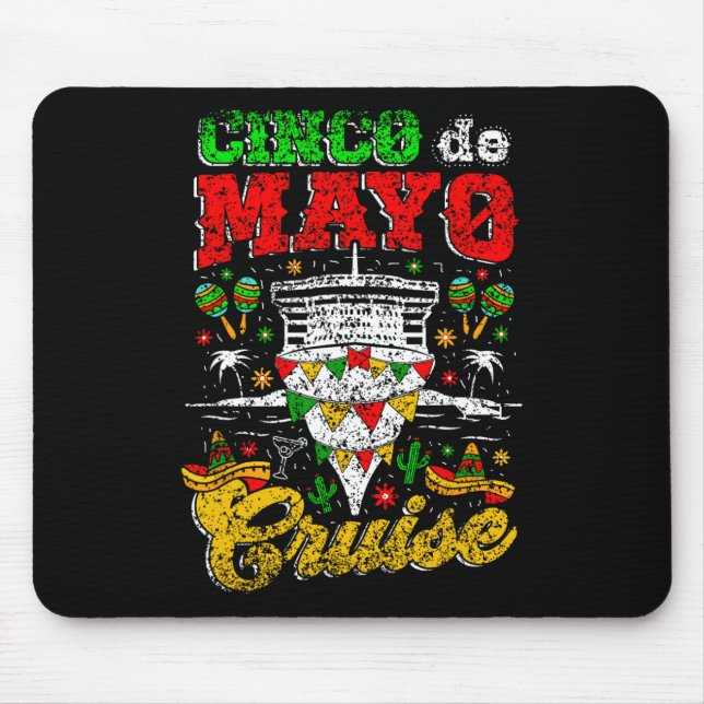 Cinco De Mayo Cruise Mexiko Fiesta Cinco D Mousepad (Vorne)