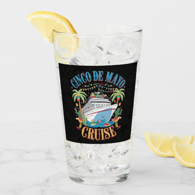 Cinco De Mayo Cruise Mexiko Schiff Fiesta Glas (Vorderseite Ice)