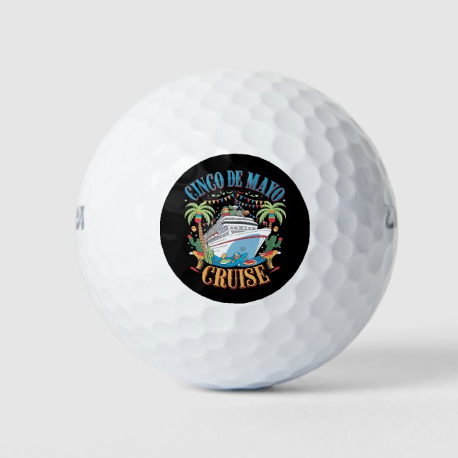 Cinco De Mayo Cruise Mexiko Schiff Fiesta Golfball (Vorderseite)