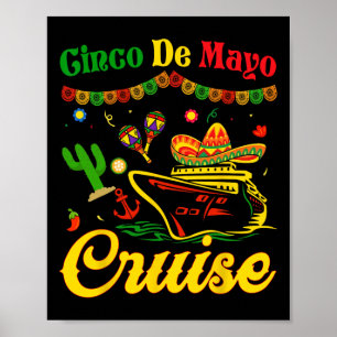 Cinco De Mayo Cruise Squad Group Matching Mexiko Poster