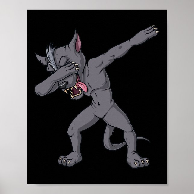 Cinco de Mayo Dabbing Chupacabra Fun Mexikanischer Poster (Vorne)