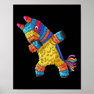 Cinco De Mayo Dabbing Donkey Pinata Funny Mexicani Poster