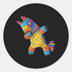 Cinco De Mayo Dabbing Donkey Pinata Funny Mexicani Runder Aufkleber