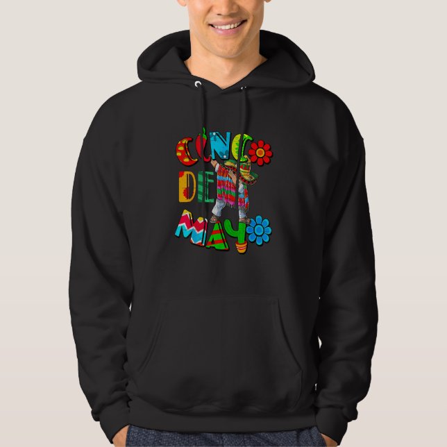 Cinco De Mayo Dabbing Mexican Poncho Party Fiesta  Hoodie (Vorderseite)