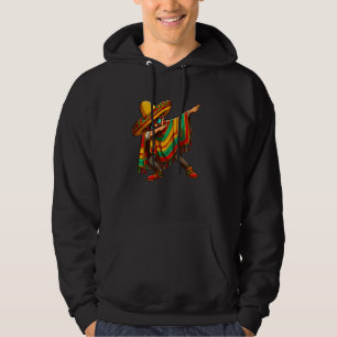 Cinco de Mayo Dabbing Mexican Poncho Sombrero Hat Hoodie