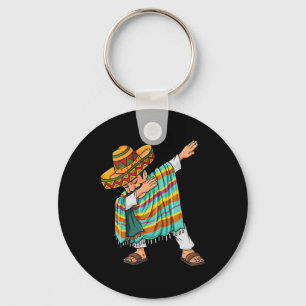 Cinco de Mayo Dabbing Poncho Sombrero Fun Mexikani Schlüsselanhänger