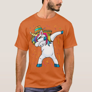 Cinco De Mayo Dabbing Unicorn T-Shirt
