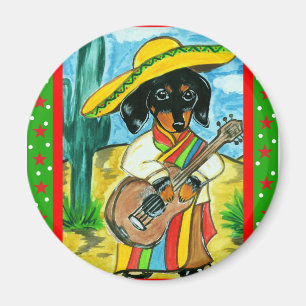 Cinco de Mayo Dackel Magnet