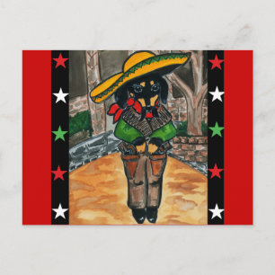 Cinco de mayo Dackeln Postkarte
