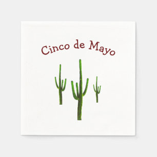 Cinco de Mayo Desert Saguaro Cactus Serviette