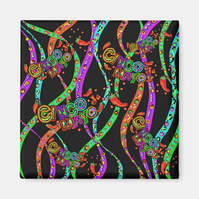 Cinco de Mayo Design Magnet (Vorne)