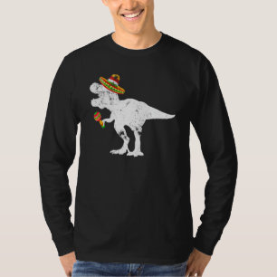 Cinco de Mayo Dinosaur Sombrero Kostüm für Männer  T-Shirt