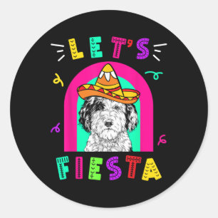 Cinco De Mayo Dog Lasse Fiesta Camisa 5 De Mayo Me Runder Aufkleber