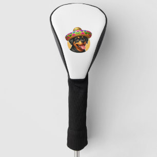 Cinco de Mayo Dog Rottweiler Mexiko Golf Headcover