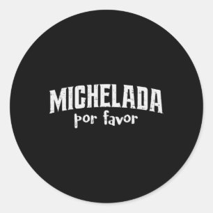Cinco De Mayo Drinking Michelada Por Favor Schwanz Runder Aufkleber