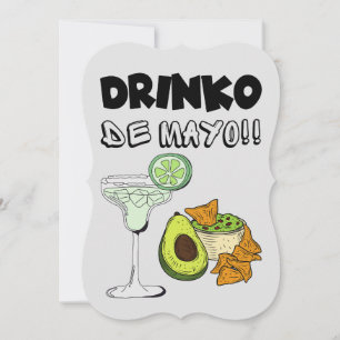 Cinco de Mayo Drinko de Mayo Lustiger Spruch Einladung