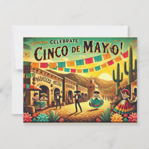 Cinco de Mayo feiern Postkarte