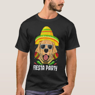 Cinco De Mayo Festival Nacho Golden Dog Retriever T-Shirt