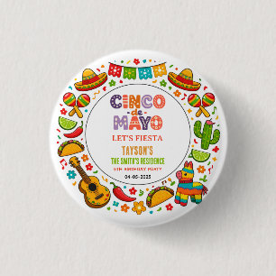 Cinco de Mayo Fiesta – Bunte Party-Feier Button