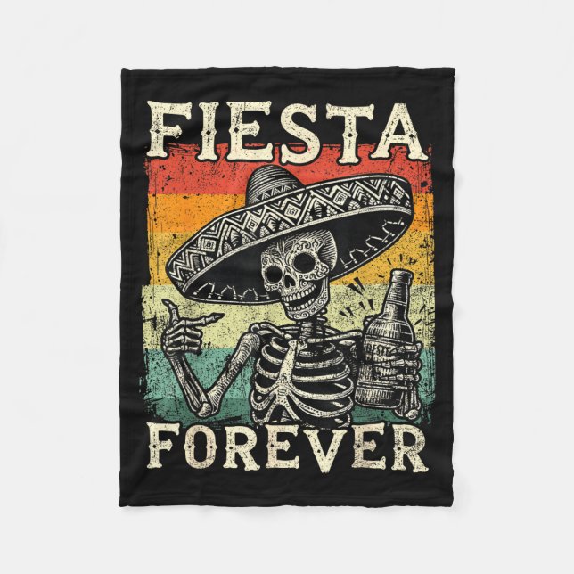 Cinco De Mayo Fiesta Cinco De Drinko Lustig Cinco  Fleecedecke (Vorderseite)