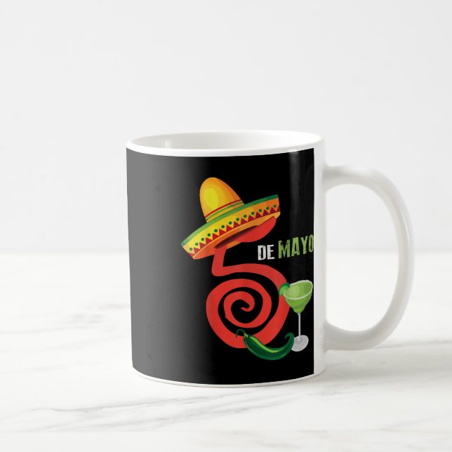 Cinco De Mayo Fiesta Design Camisa 5 De Mayo Viva Kaffeetasse (Rechts)