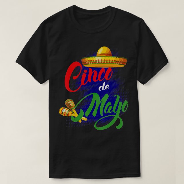 cinco de mayo Fiesta Design Camisa 5 de mayo Viva T-Shirt (Design vorne)