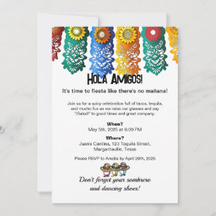 Cinco de Mayo Fiesta Farbenfrohe Banner Einladung