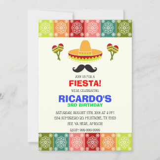 CINCO DE MAYO FIESTA GEBURTSTAG BOY EINLADUNG