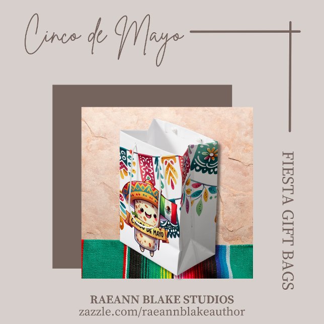 Cinco de Mayo Fiesta Gift Bags Mittlere Geschenktüte (Von Creator hochgeladen)