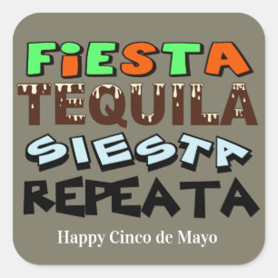 Cinco de Mayo Fiesta Instruktionen Stickers